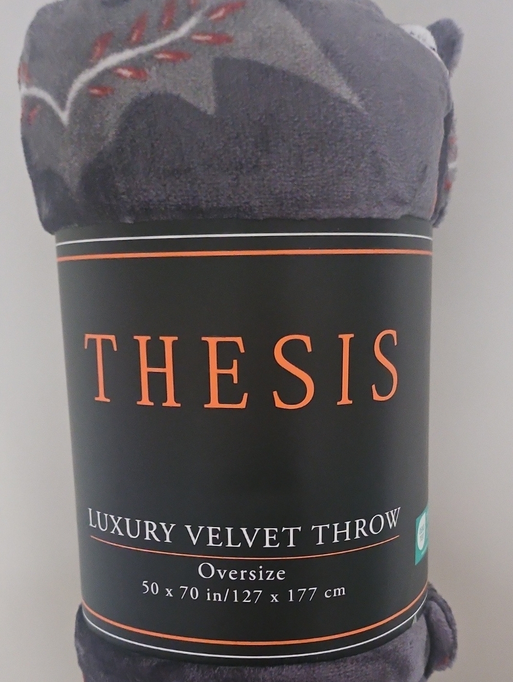 Luxury Velvet Throw - Gray Skull And Bat